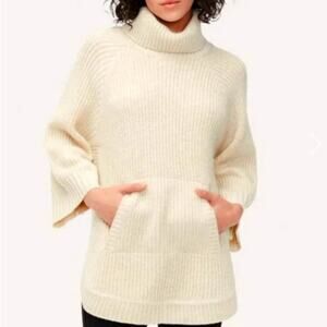 UGG Raelynn Cream Chunky Ribbed Knit Turtleneck Sweater